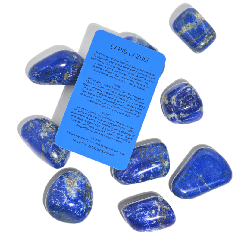 Gorgeous Lapis Lazuli High Quality store Free Form Tumble 4 pieces