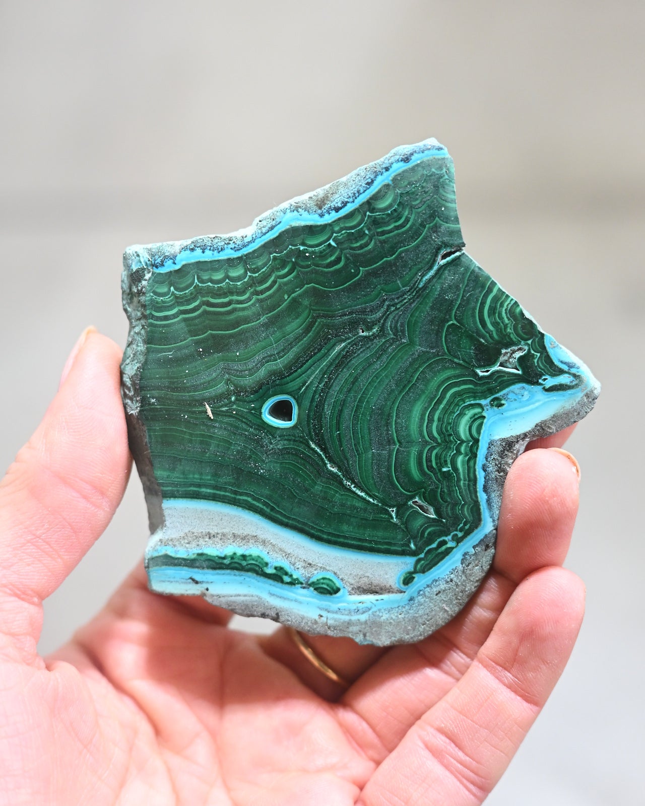 Malachite and Chrysocolla Slab