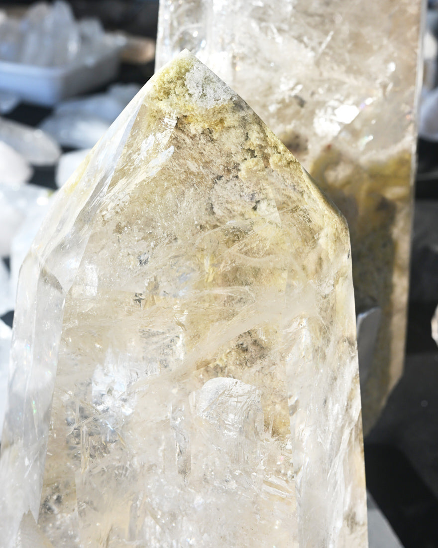 XXL Chlorite Garden Quartz on Stand 17lbs