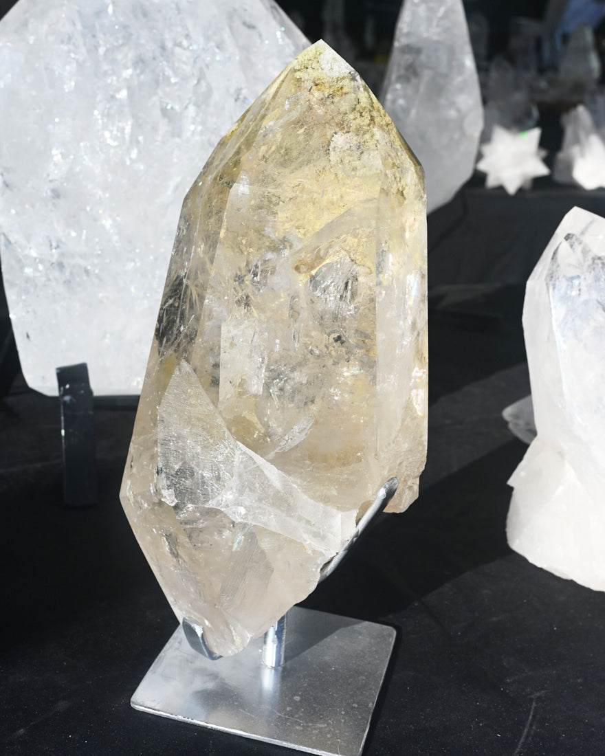 XXL Chlorite Garden Quartz on Stand 19lbs