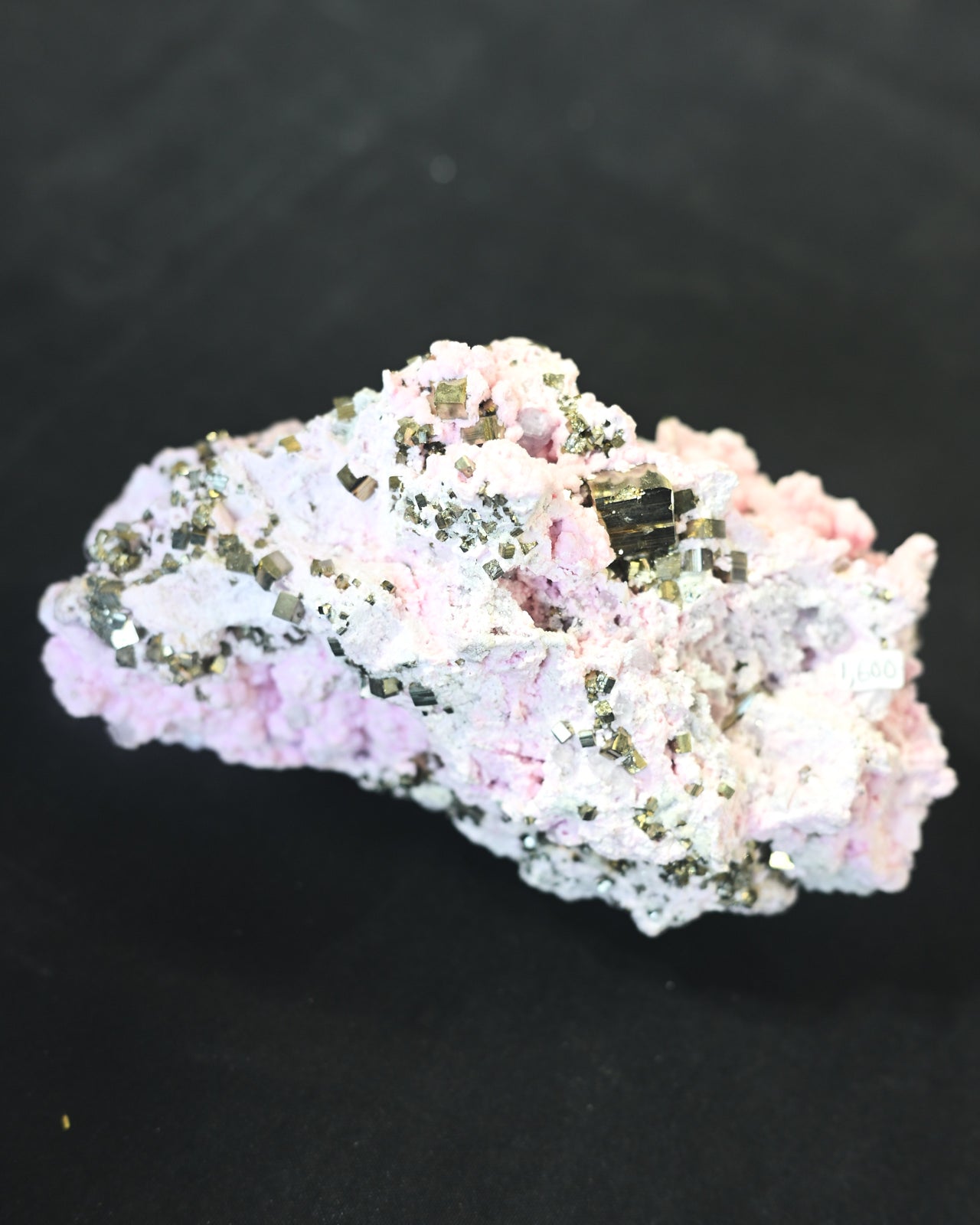 Super Rare Rhodochrosite with Pyrite Specimen