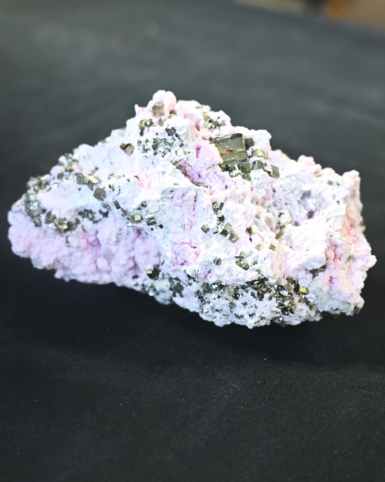 Super Rare Rhodochrosite with Pyrite Specimen