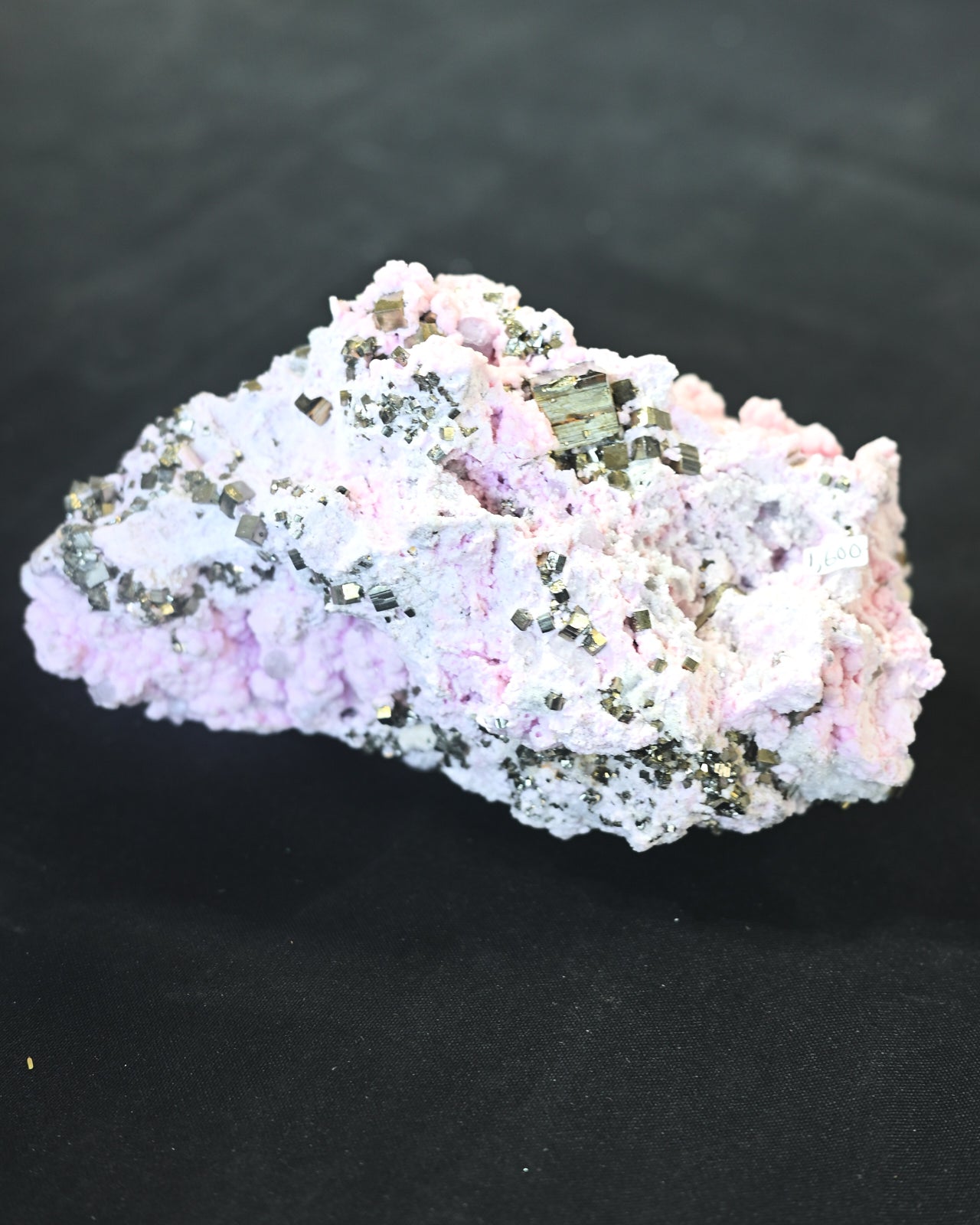 Super Rare Rhodochrosite with Pyrite Specimen