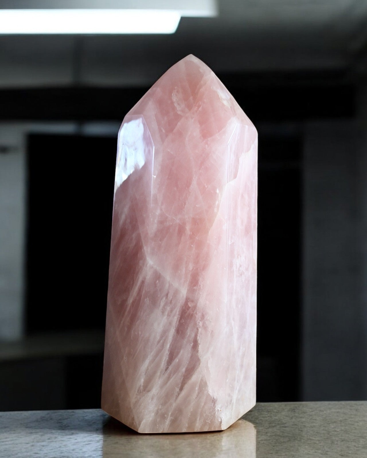 Massive Rose Quartz Tower 61lbs