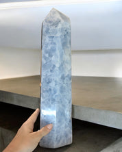 Blue Calcite Tower 12lbs XXL