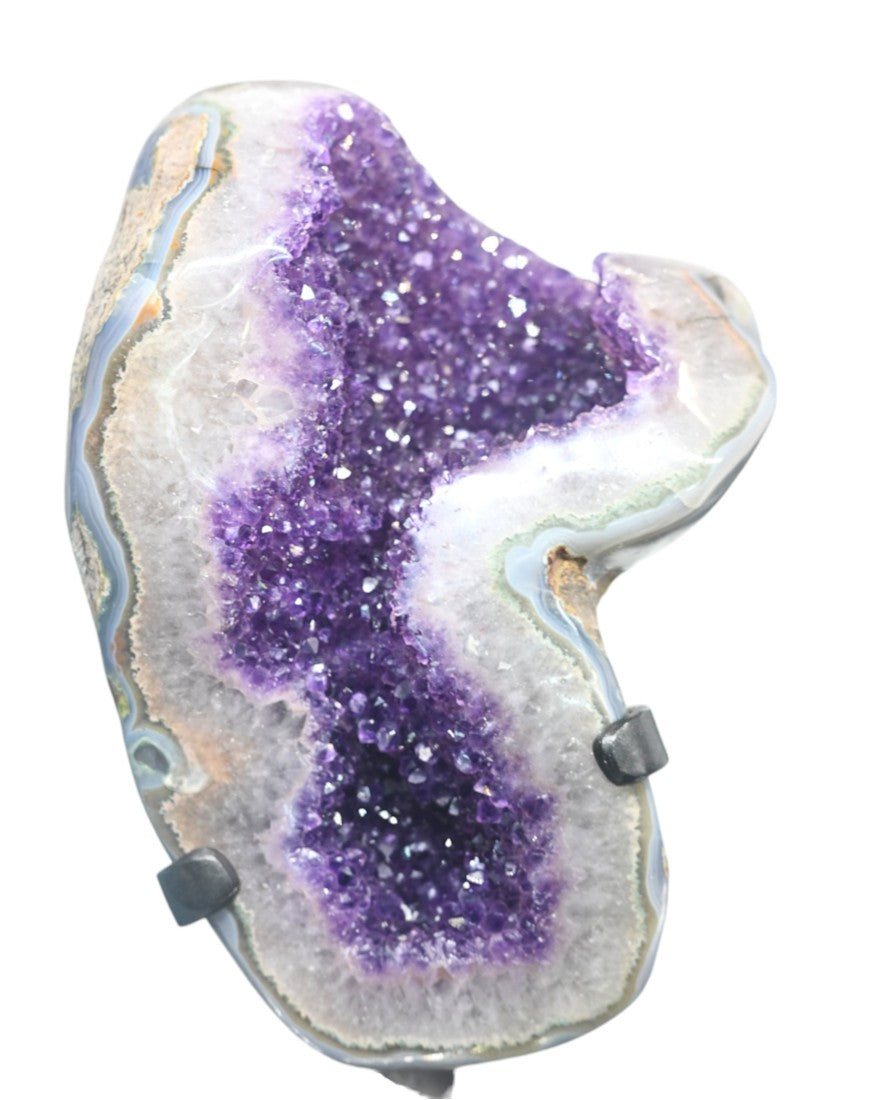 XL Amethyst Crystal Geode on Stand 9lbs