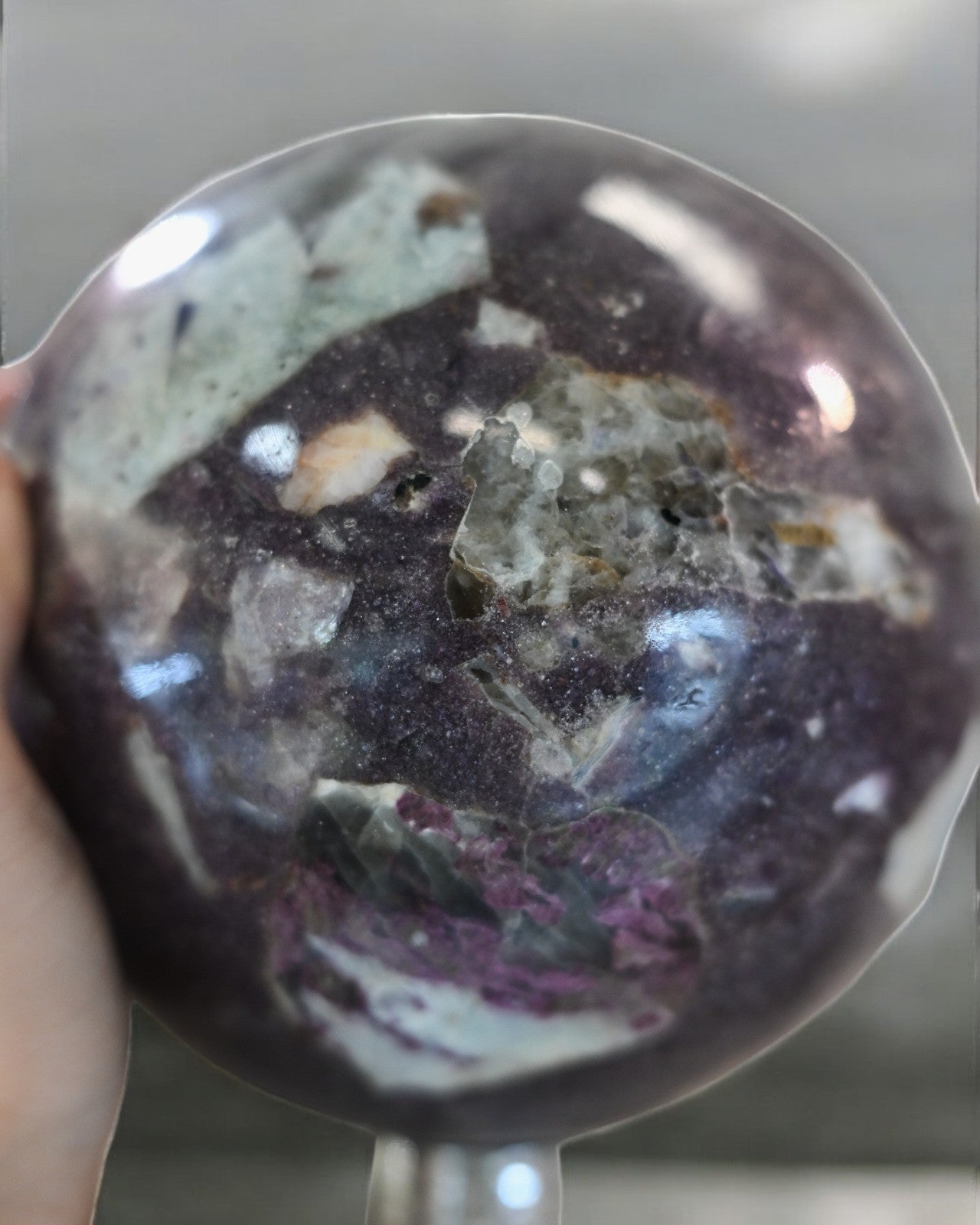 XXL Lepidolite Sphere 16lbs