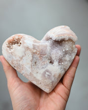 Pink amethyst Heart