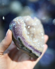 Amethyst Druzy Heart