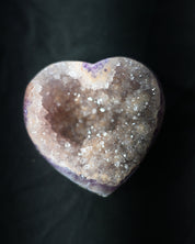 Amethyst Druzy Heart