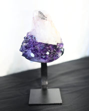 Amethyst w/ Calcite Geode on Stand 8lbs