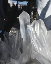 Rare Massive Blue Needle Lemurian Quartz Cluster 135lbs