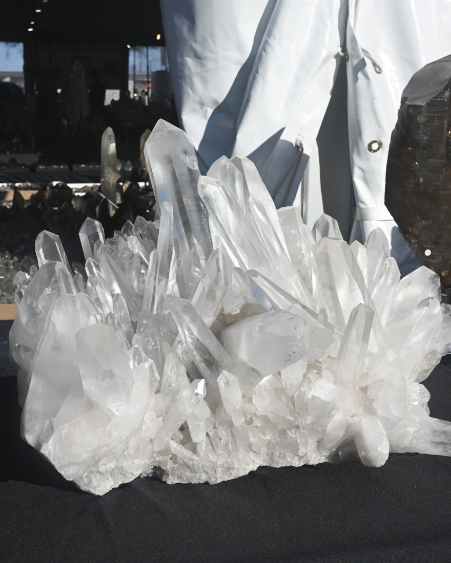 Rare Massive Blue Needle Lemurian Quartz Cluster 135lbs