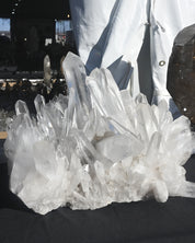 Rare Massive Blue Needle Lemurian Quartz Cluster 135lbs