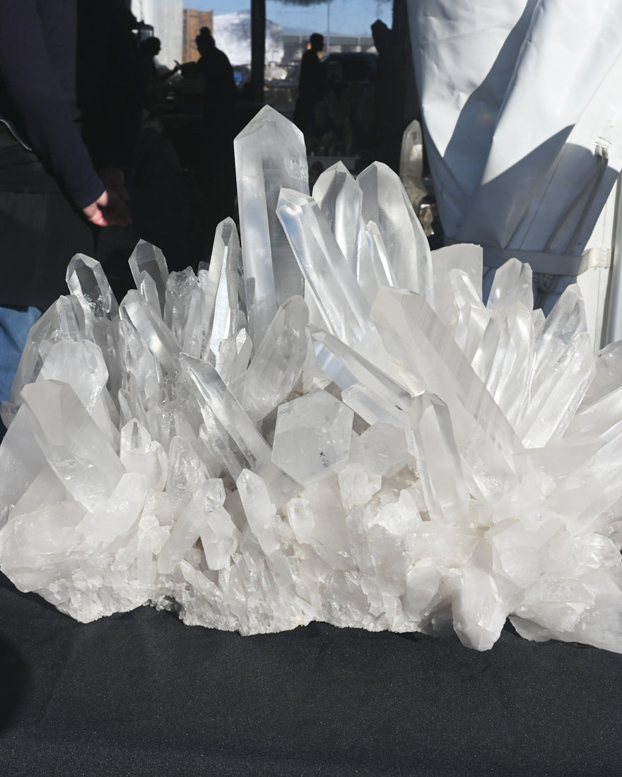 Rare Massive Blue Needle Lemurian Quartz Cluster 135lbs