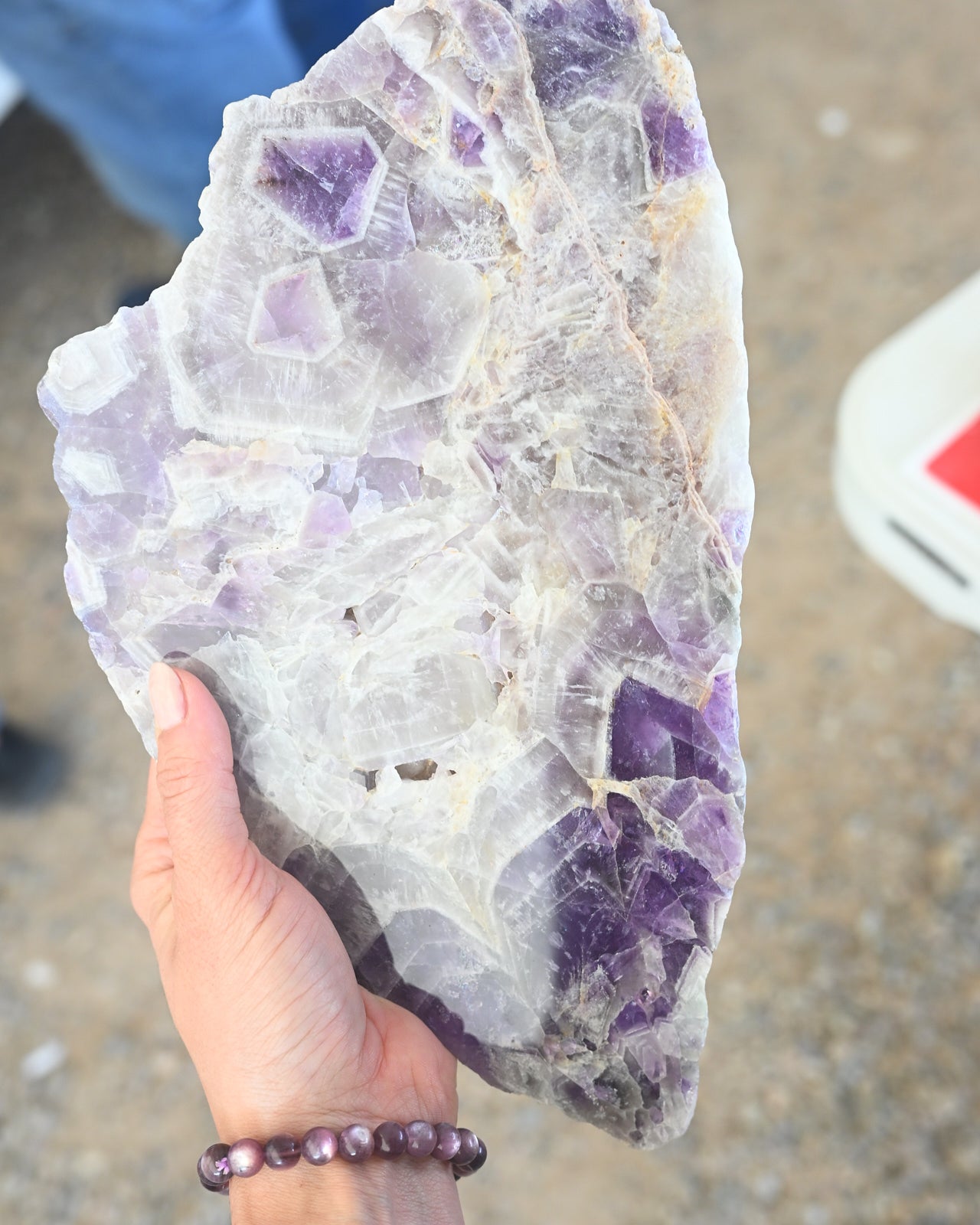 Chevron Amethyst Slab