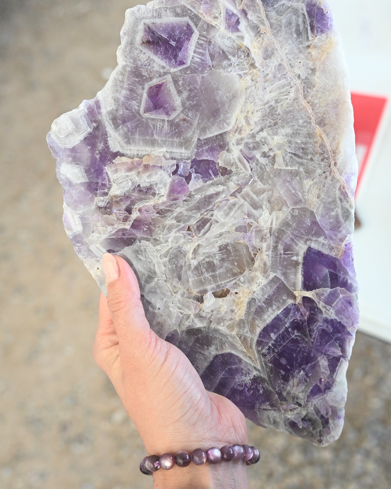 Chevron Amethyst Slab