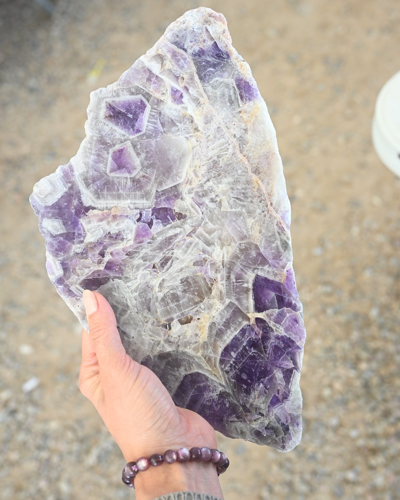 Chevron Amethyst Slab