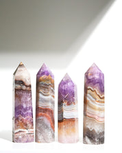 Crazy Lace Agate Amethyst Tower