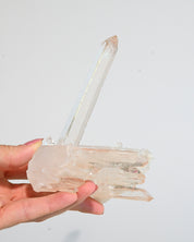 Rare Formation Tangerine Lemurian Quartz Cluster