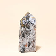 Mosaic Chalcedony Quartz Tower