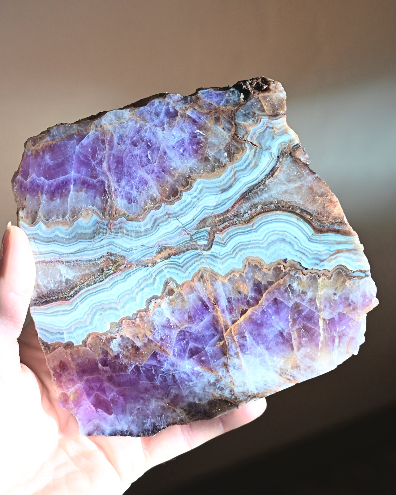 Rainbow Fluorite Slab 6 inch