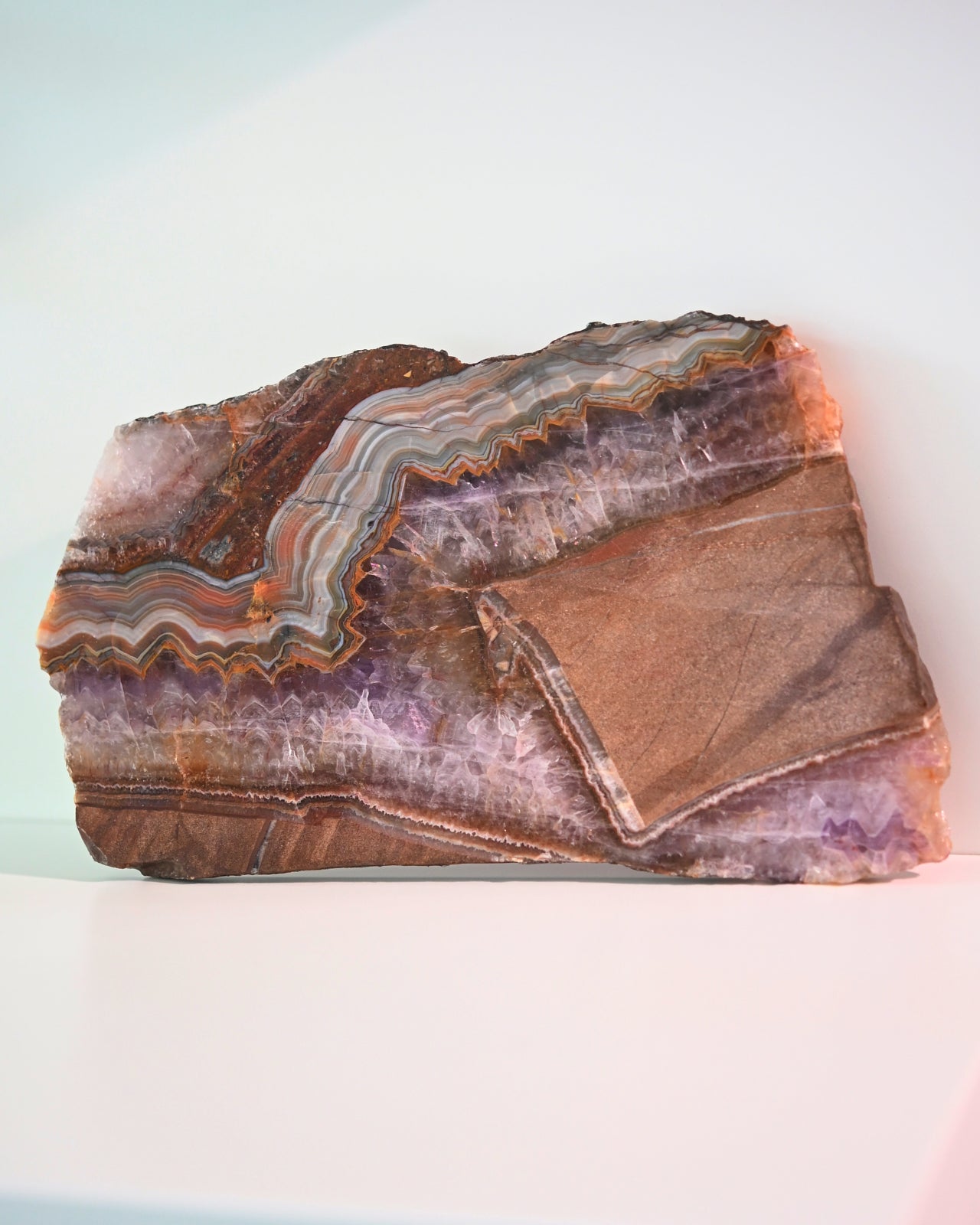 Rainbow Fluorite Slab 8 inch