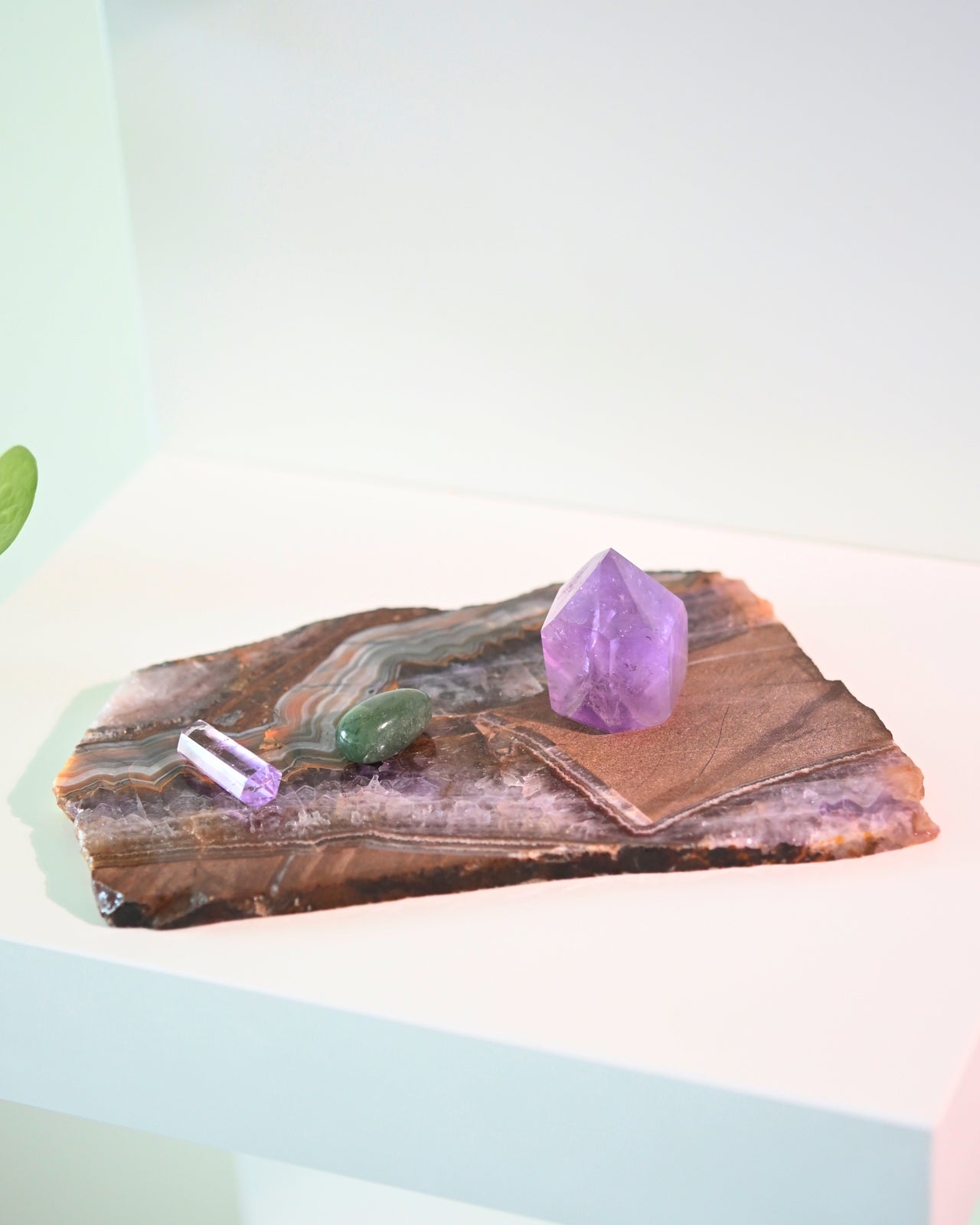 Rainbow Fluorite Slab 8 inch