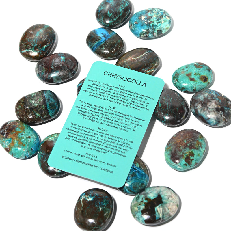 Chrysocolla Palm Stone