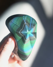 Rainbow Obsidian Star