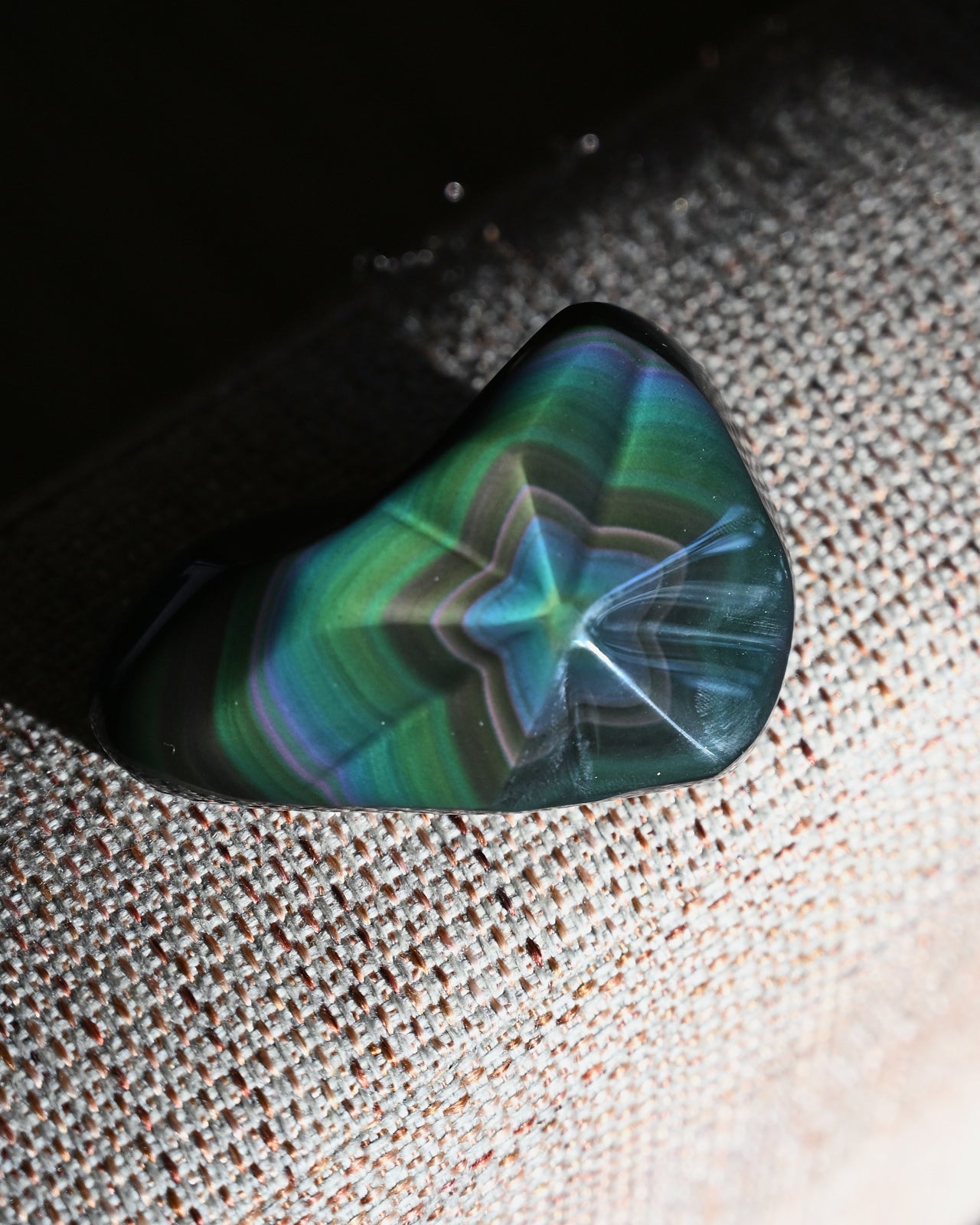 Rainbow Obsidian Star