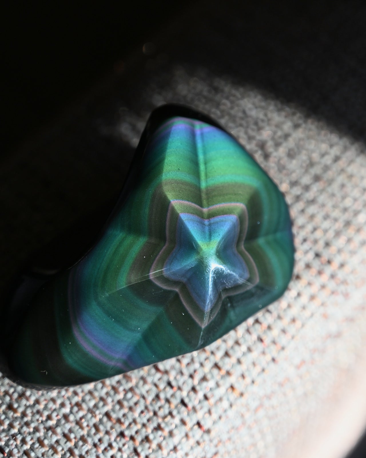 Rainbow Obsidian Star