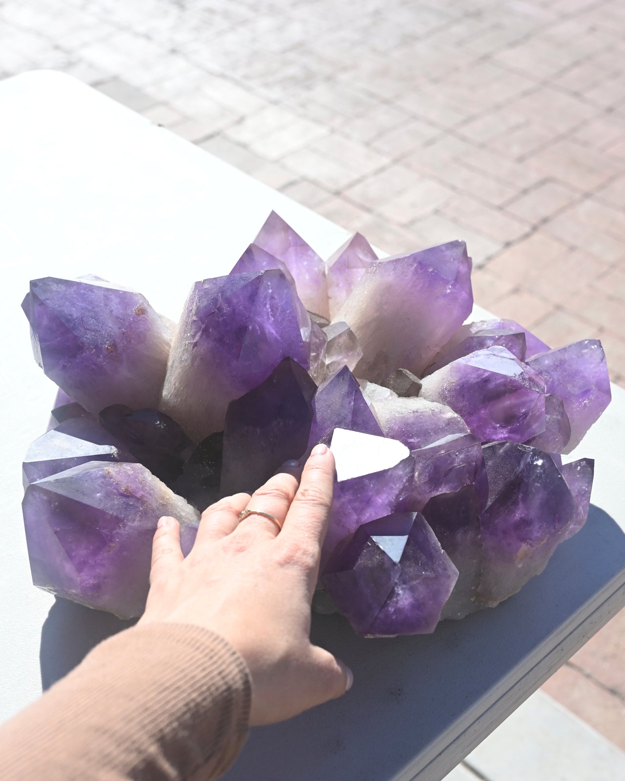 Exceptional Massive Bolivian Amethyst Cluster 40lbs