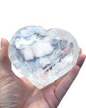 Clear Quartz Heart On Stand