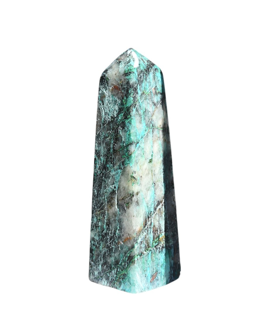 Chrysocolla Obelisk 5 inch