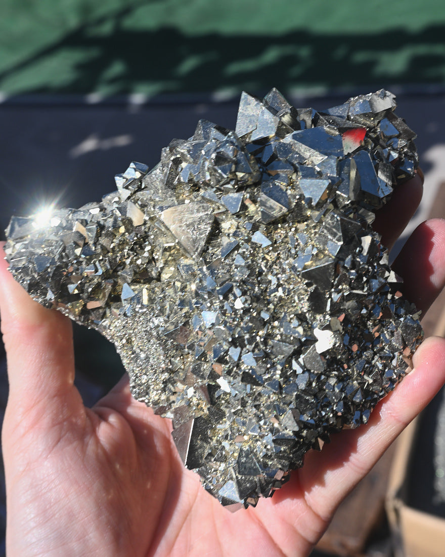 Triangle Pyrite Cluster 1.5lbs