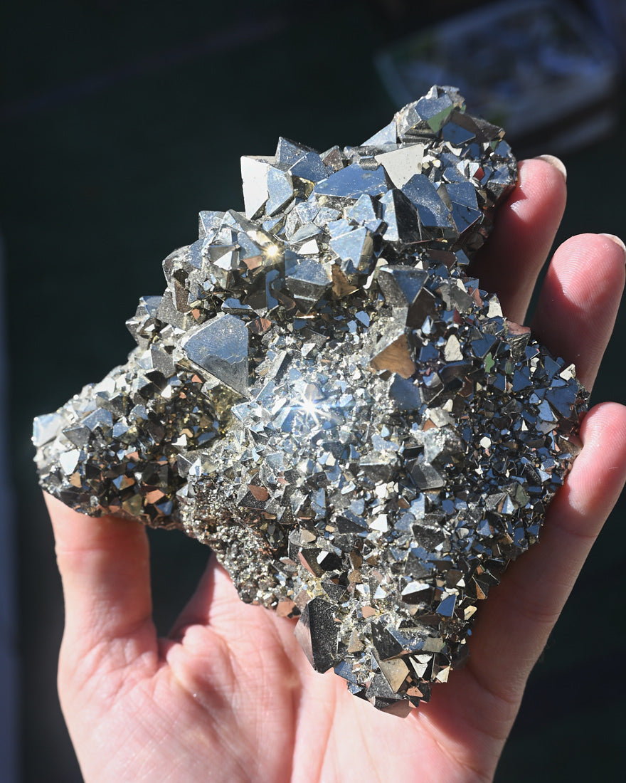 Triangle Pyrite Cluster 1.5lbs