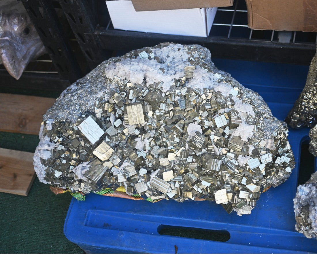 Massive 200 Pound Pyrite w/ Quartz