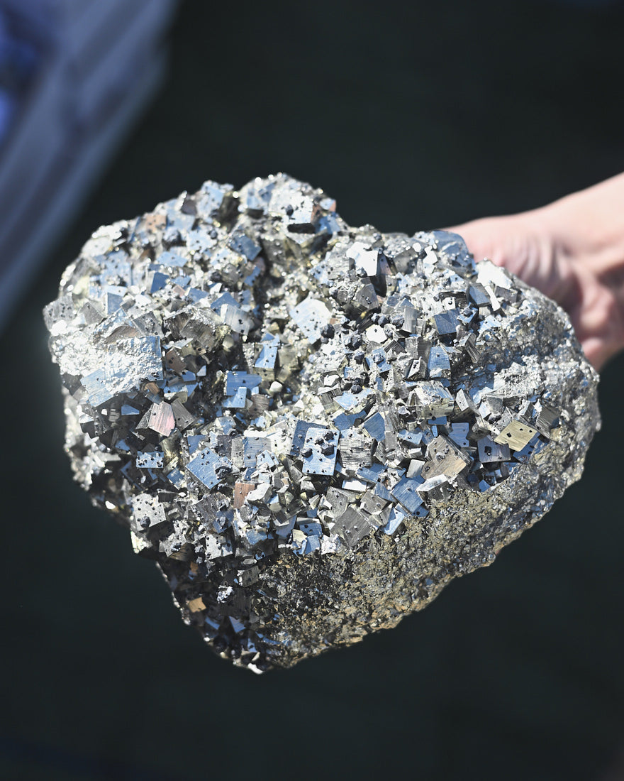 XXL Pyrite Heart Shaped Cluster 9.5lbs