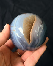 Agate Druzy Crystal Sphere