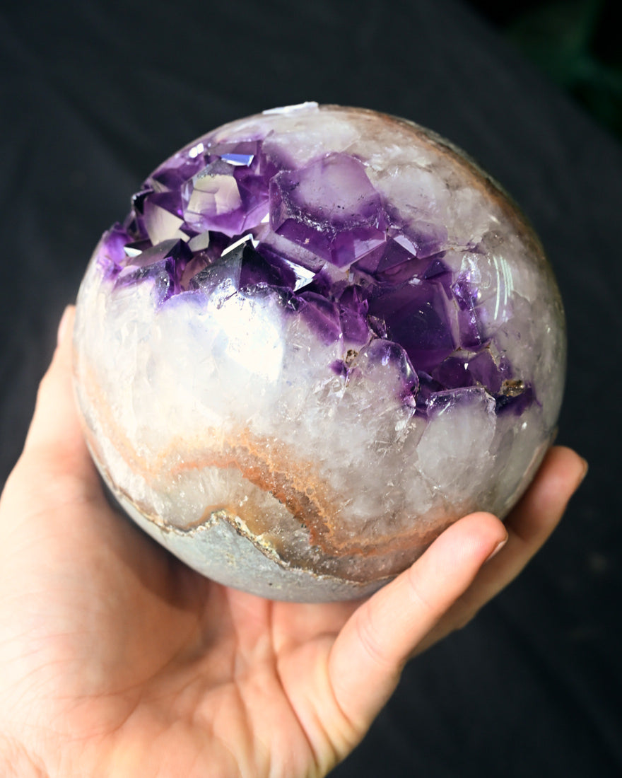 XL Amethyst Druzy Crystal Sphere 5.2lbs