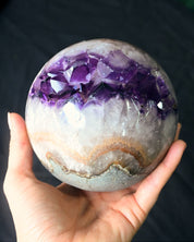 XL Amethyst Druzy Crystal Sphere 5.2lbs