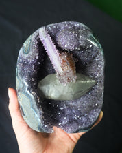 Amethyst Druzy Freeform w Calcite 3.5lbs