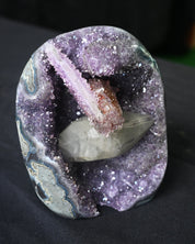 Amethyst Druzy Freeform w Calcite 3.5lbs