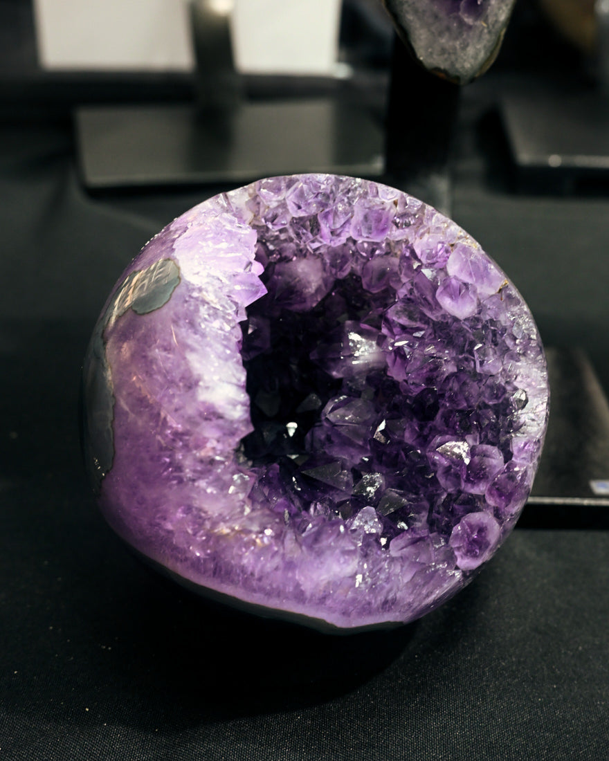 XL Amethyst Druzy Crystal Sphere