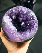 XL Amethyst Druzy Crystal Sphere