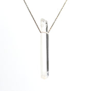 Lemurian Smoke point crystal necklace 14k gold