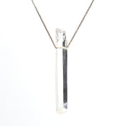 Lemurian Smoke point crystal necklace 14k gold