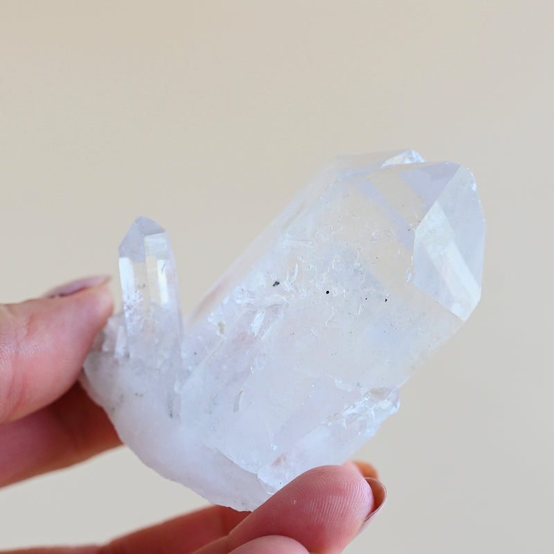 clear quartz cluster