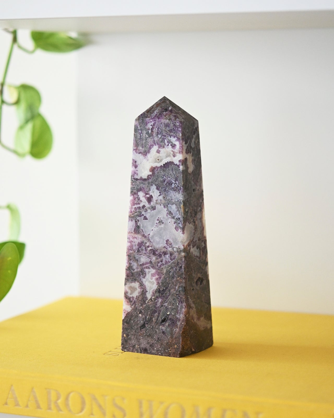 Purple Agate Tower 7 inch